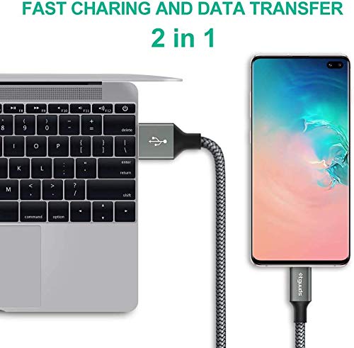 etguuds Long USB to USB C Cable, 16ft USB A to USB C Cable Fast Charging - color: Gray