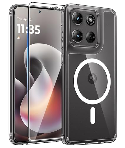 FNTCASE for Moto G Stylus 5G 2026 Case: Motorola G Stylus 2025 Case [Fit for Magsafe] [Screen Protector] Anti Yellowing Transparent Clear Phone Cover - Military Grade Shockproof Protective Cases - color: Clear, size: Moto G Stylus 5G 2026/2025 (6.7 Inch)