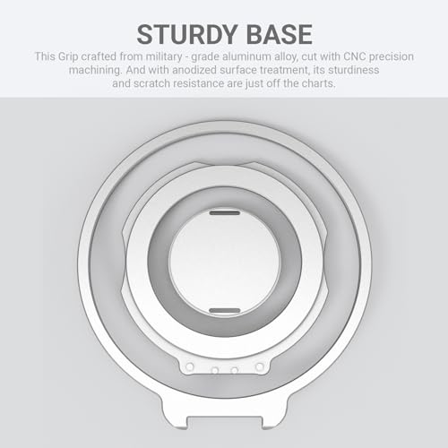 Grat 3 for Magsafe Magnetic Phone Grip Stand, Silver - color: Stand-Silver
