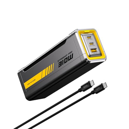 AOHI 310W PD3.1 Power Bank 20000mAh, Dual 140W USB-C Ports Portable Charger - color: 20000mAh 310W