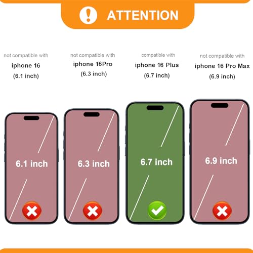 Bocasal Detachable Wallet Case Card Holder for iPhone 16 Plus, Rose Gold | RFID Blocking Kickstand Card Slots Holder PU Leather Magnetic Shockproof Wrist Strap Removable Flip Protective Cover 6.7 inch - color: Rose Gold