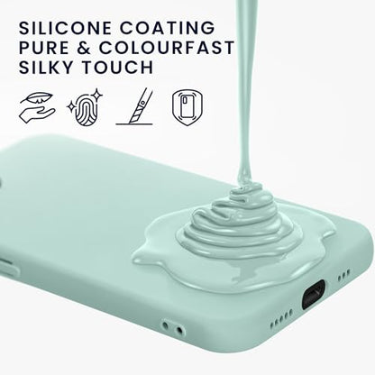 kwmobile Case Compatible with Apple iPhone 17e / iPhone 16e Case - Slim Protective TPU Silicone Phone Cover - Cool Mint - color: Cool Mint, size: iPhone 17e / iPhone 16e