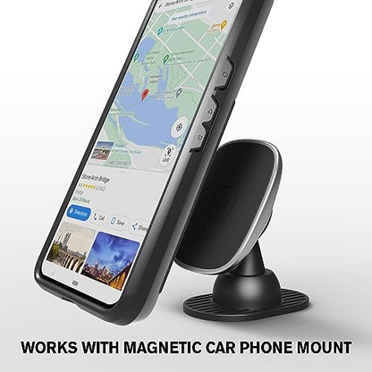 VENA vCommute for Google Pixel 8 Pro Wallet Case, Black | Military-Grade Drop Protection, Premium Leather Magnetic Flap Cover, Hidden Card Holder, RFID Blocking, Multi-Angle Kickstand - size: Google Pixel 8 Pro, style: Pixel 8 Pro