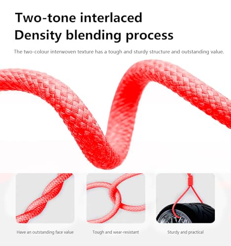 USB C Cable 15FT, Extra Long USB-A to USB-C Cable Braided Red - color: Red, size: 15FT