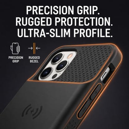 Alpatronix Battery Case for iPhone 12 Pro Max / 13 Pro Max, Slim Portable Protective Extended Charger Cover with Wireless Charging, Lightning Input, Apple Pay, CarPlay - BX12Pro Max - Matte Black - size: iPhone 12 Pro Max & iPhone 13 Pro Max