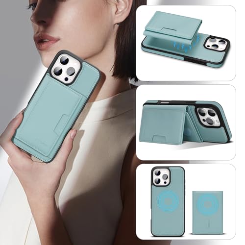 for iPhone 11 pro max Wallet Case, 2-in-1 Detachable Phone Case, Card Holder RFID Blocking, Fashionable Faux Leather Card Slot & Folding Design (Blue) - color: Blue, size: iPhone 11promax