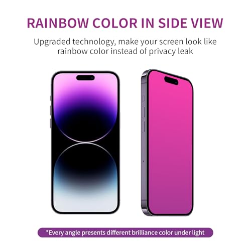 Privacy Screen Protector for iPhone 15 Pro Max Gradient 2 Pack - color: For iPhone 15 Pro Max (red)