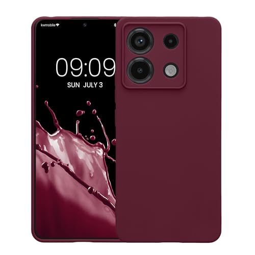 kwmobile Case Compatible with Xiaomi Redmi Note 13 Pro 5G / Poco X6 5G Case - Protective Slim TPU Phone Cover - Soft Matte Finish - Magenta Purple - color: magenta purple, size: Redmi Note 13 Pro 5G / Poco X6 5G