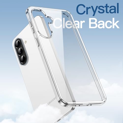 JETech Case for Samsung Galaxy A37, Anti-Yellowing, Clear | Shockproof Protection, Scratch Resistant Hard PC Back, Durable Transparent TPU Bumper - color: Clear, size: Galaxy A37