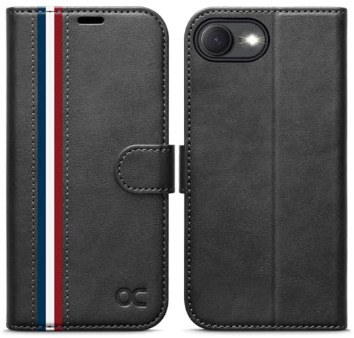 OCASE for iPhone 17e/iPhone 16e Wallet Case, Card Holder, Spliced Gray | RFID Blocking, Kickstand, Magnetic Closure, PU Leather Flip Folio, Shockproof TPU Shell, Protective Phone Cover (6.1") - color: Spliced Gray