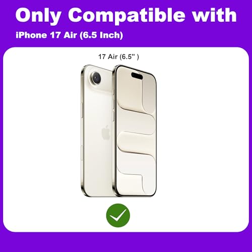 2 Pack Matte Privacy Screen Protector for iPhone Air 6.5",Anti-Glare Anti-Fingerprint,No Dazzling Anti-Spy,Smooth Responsive Touch Glass Film,Installation Frame - size: for iPhone Air