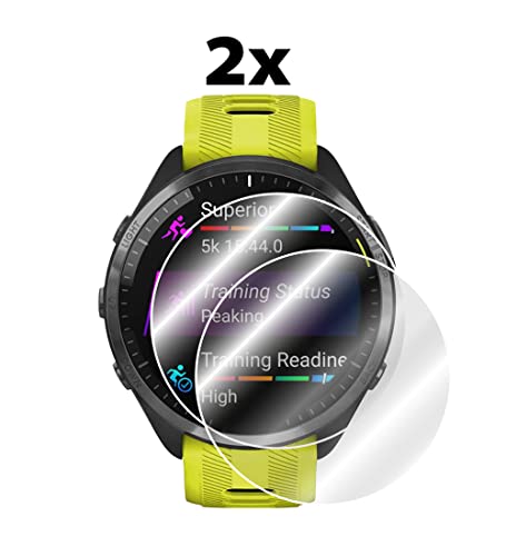 IPG for Garmin Forerunner 965 Hydrogel Screen Protector (2 Units) Invisible HD Clear Film Anti Scratch Guard-Smooth/Self-Healing/Bubble for Forerunner965 - size: Forerunner 965
