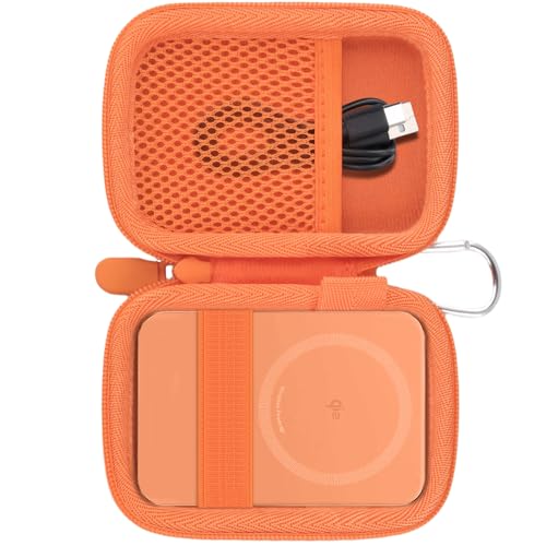 khanka Case for Anker Nano Magsafe PowerBank Ultra-Slim 5000Mah,Orange - color: Orange