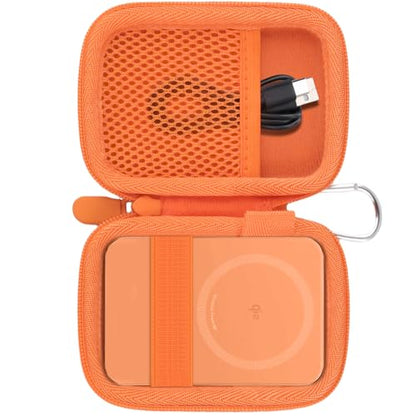 khanka Case for Anker Nano Magsafe PowerBank Ultra-Slim 5000Mah,Orange - color: Orange