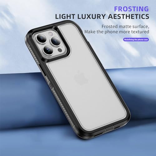 for iPhone 13 Pro Max Case, Shockproof Dustproof Drop Proof, Military-Grade Dual Guard Protection, Black/Clear - color: Black/Clear, size: iPhone 13 PRO MAX