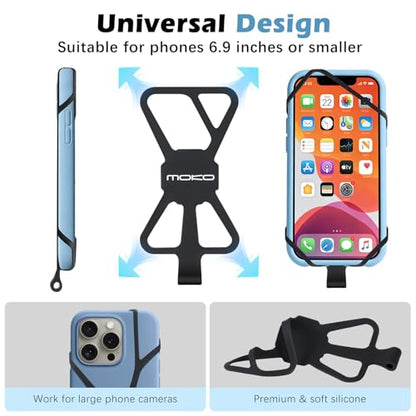 MoKo Retractable Anti-theft Phone Tether Phone Strap with Silicone Sleeve