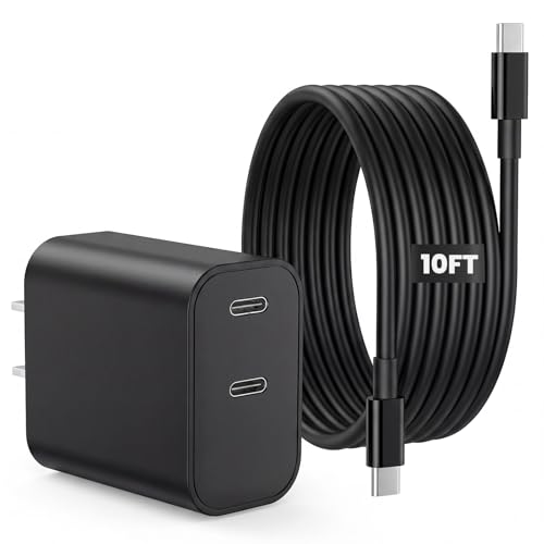 iPhone 18 17 16 15 Charger Fast Charging, 20W Dual Port USB C Charger Block - color: Black