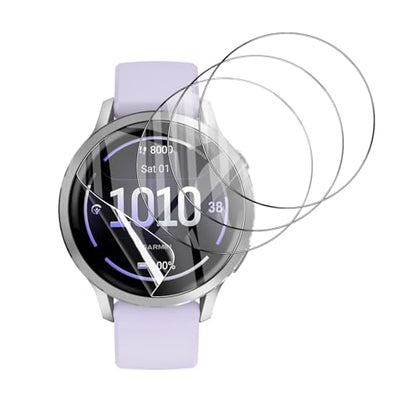 Anoowkoa 4 Pack Compatible with Garmin Venu 4/Gamin Venu 3S(41mm) Screen Protectors [Non-Glass] Premium Soft Film Full Coverage.High Definition.Scratch-resistant.drop-proof,Easy to install - color: Garmin Venu 4 41mm
