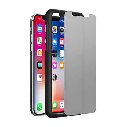 Incipio PLEX Pro Privacy Screen Tempered Glass Screen Protector for Apple iPhone X - Shaded Two-Way Shielding