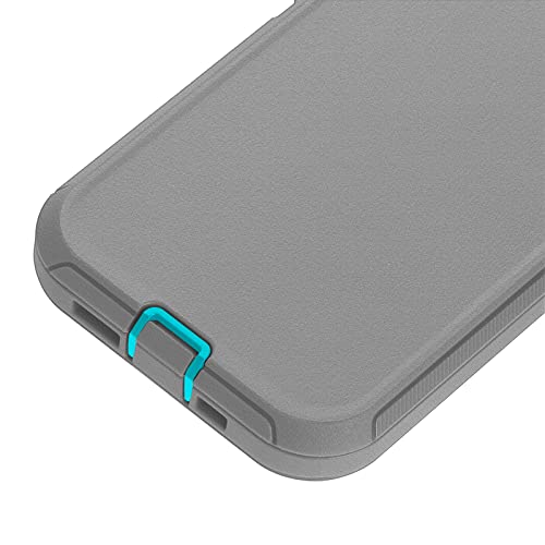 Co-Goldguard Shockproof Case for iPhone 13 with Tempered Glass Screen Protector 3 Layer Military Grade Drop Protection Heavy Duty Protection Rugged Rubber Phone Case Cover for iPhone 13 6.1 GreyGreen - color: GreyGreen