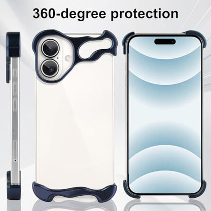 Frameless Phone Case Crafted for iPhone 16 Blue - color: Aluminum Blue, size: iPhone 16