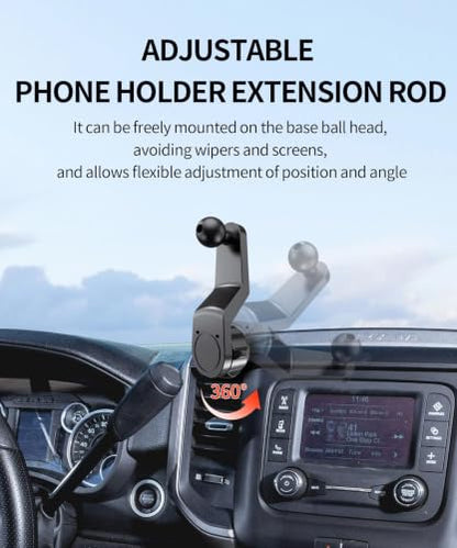 Car Phone Holder for Dodge Ram 1500/Ram 2500/Ram 3500 2019-2026, 12" Screen - size: for 2019-2026 RAM 1500 2500 3500 (12/14.4-inch)