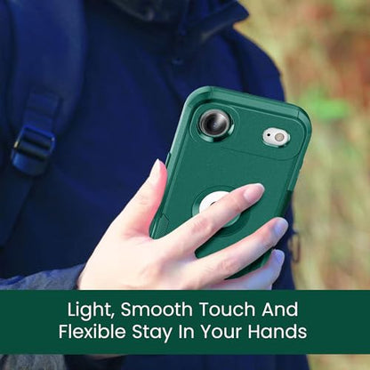 MXX for iPhone 17 Air Case, Heavy Duty 3 in 1 Wing Design Protective Cover with MagSafe, Phone Case 2025 (Green) - color: Green, size: iPhone 17 Air