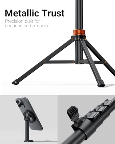 VIMOSE 66" Magnetic Phone Tripod, Tripod for iPhone with Remote