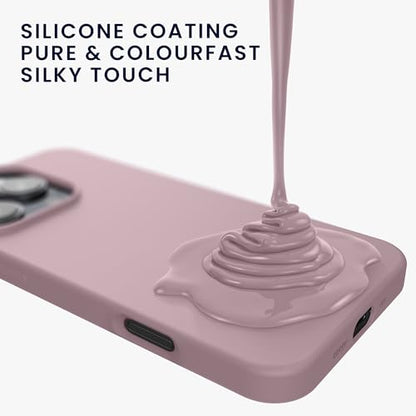 kwmobile Case Compatible with Apple iPhone 16 Pro Case - TPU Silicone Phone Cover with Soft Finish - Mauve - color: mauve, size: iPhone 16 Pro
