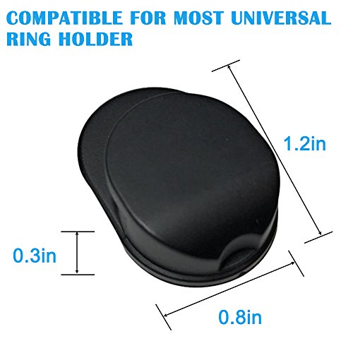 Sonku 6 Piece Ring Hook Mount Accessories, Upgrade Version Phone Mount Hook for Universal Cellphone Finger Ring Holder Grip Stand - (Black)