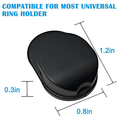 Sonku 6 Piece Ring Hook Mount Accessories, Upgrade Version Phone Mount Hook for Universal Cellphone Finger Ring Holder Grip Stand - (Black)
