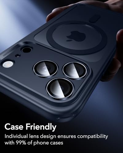 ESR for iPhone 17 Pro Max/17 Pro Camera Lens Protector, 1 Pack, Blue - color: Blue