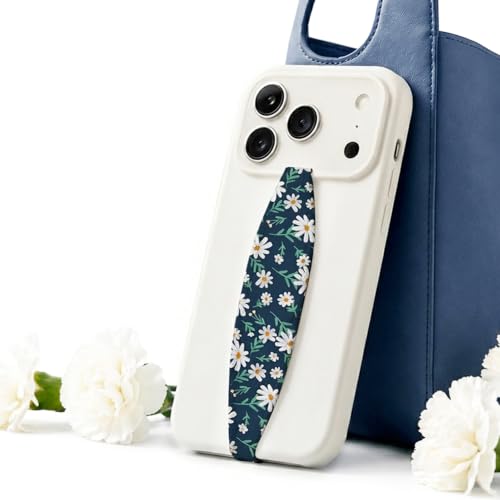 Switchbands Aesthetic Flower Phone Grip Strap – Reversible Floral Phone Strap, Arthritis Friendly, Anti-Theft Security, Wireless Charging Compatible, Universal Cell Phone Grip - Greysies - color: Greysies, size: Pack of 1