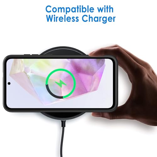 Battery Case for Galaxy A55/A35,[12000mAh] Large Capacity Portable Protective Fast Charging Case Battery Case Compatible with Galaxy A55,Galaxy A35 (6.6 inch) Wireless Charging Case with Carplay-Black - size: Galaxy A55/A35