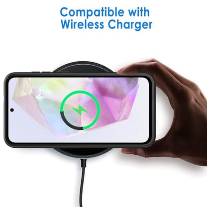 Battery Case for Galaxy A55/A35,[12000mAh] Large Capacity Portable Protective Fast Charging Case Battery Case Compatible with Galaxy A55,Galaxy A35 (6.6 inch) Wireless Charging Case with Carplay-Black - size: Galaxy A55/A35