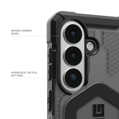 URBAN ARMOR GEAR UAG for Samsung Galaxy S26 Case 6.3" Pathfinder Clear - Magnetic Charging Compatible Transparent Rugged Military Drop Tested Protective Cover, Ash/Black - color: Pathfinder Clear - Ash/Black