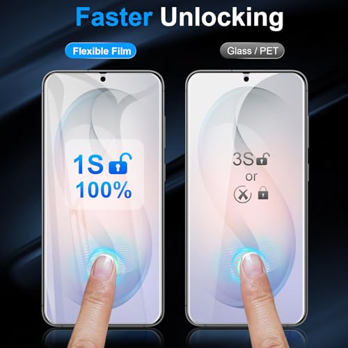 LYWHL 5 Pack for Samsung Galaxy S26 Plus Screen Protector [Like Original Fingerprint Unlock], Real Invisible Self-Healing Protective S26+ Film [Not Glass], HD Clear, Case Friendly, Scratch-Resistant - size: 6.7 inch - Samsung Galaxy S26 Plus