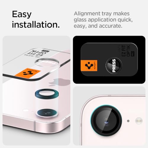 Spigen Camera Lens Protector for iPhone 16e/17e - Black