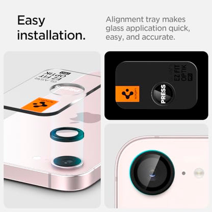 Spigen Camera Lens Protector for iPhone 16e/17e - Black