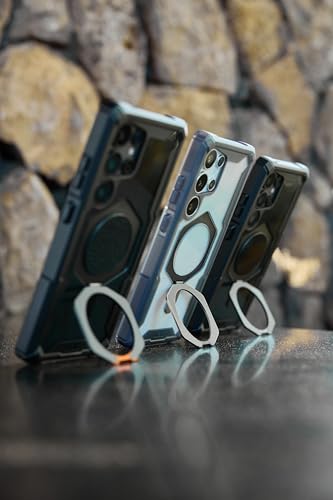 URBAN ARMOR GEAR UAG for Samsung Galaxy S25 Ultra Case 6.9" with Kickstand Plasma XTE - Compatible with Magnetic Charging Transparent Rugged Military Drop Tested Protective Cover, Black/Clear - color: Plasma XTE - Black/Clear