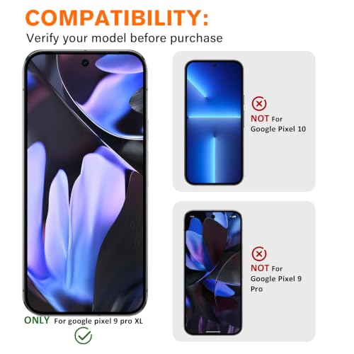 3 Pack for Google Pixel 9 Pro XL Camera Lens Protector - size: for Google Pixel 9 Pro XL