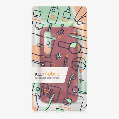 kwmobile Case for Samsung Galaxy S24 Case - Soft TPU Cover with Silicone Coating - with Hand Strap and Stand Function - Shockproof - Rhubarb Red - color: Rhubarb Red, size: Galaxy S24