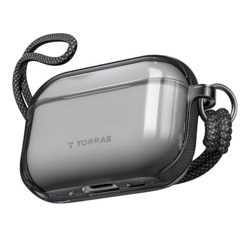 TORRAS A3 Neo for AirPods Pro 3 Case with Lanyard, 3rd Generation, Black - color: Black