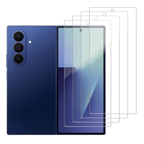 4 Pack Glass outer Screen Protector Compatible for Samsung Galaxy Z Fold 7 Only the outer 9H Hardness F9660 F966N F9660U F9660B HD Screen Tempered Glass, Scratch Resistant,Easy Install Case Friendly - size: Galaxy Z Fold 7 [Only the outer]