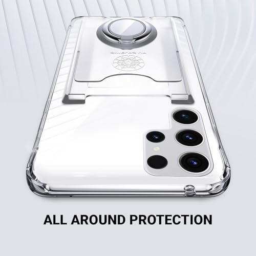 Shields Up for Samsung Galaxy S25 Ultra Case with Card Holder Stand, Clear - color: Clear, size: Galaxy S25 Ultra