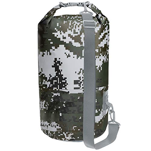 Skog Å Kust DrySak Roll Top Waterproof Bag, 5, 10 & 20 Liter - color: DigiCamo, size: 5 Liter