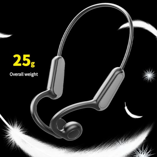 AYI True Bone Conduction Bluetooth Headphones Open Ear Headset Painless Wear Stereo Earphone 11H Playtime Lightweight Stable & Comfortable Sports Headphone for Driving Bicycling Running Skiing-Black - color: B8 Black