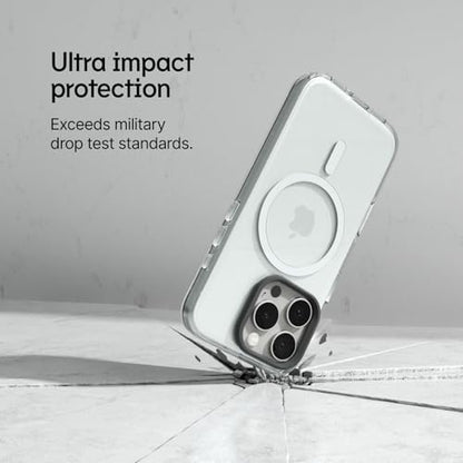 RhinoShield Clear MagSafe Compatible Case for iPhone 16 Pro | Strong Magnetic, Anti-Yellowing, Transparent, High Clarity, Shockproof, Military Grade Drop Protection - color: Inside the Clouds, size: iPhone 16 Pro - Camera Control Button