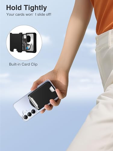TopMade for MagSafe Wallet, 4 Cards Holder, Strongest Magnetic Phone Wallet - color: Black