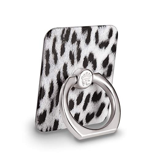 Velvet Caviar Cell Phone Ring Holder - Finger Ring & Stand - Improves Phone Grip Compatible with iPhone, Galaxy and Most Cases (Except Silicone/Leather) - Snow Leopard - color: Snow Leopard